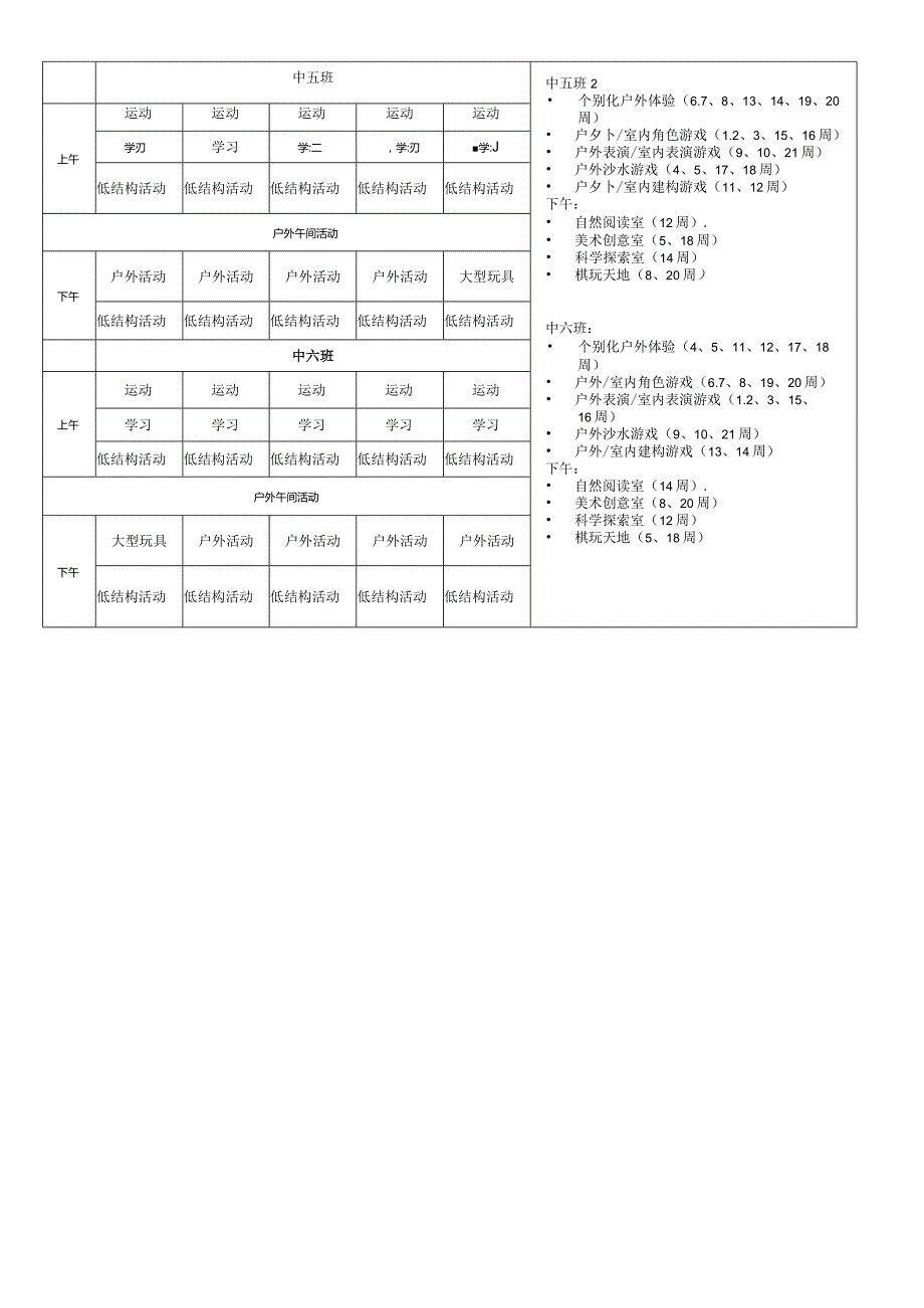 幼儿园中班课程安排表.docx_第2页