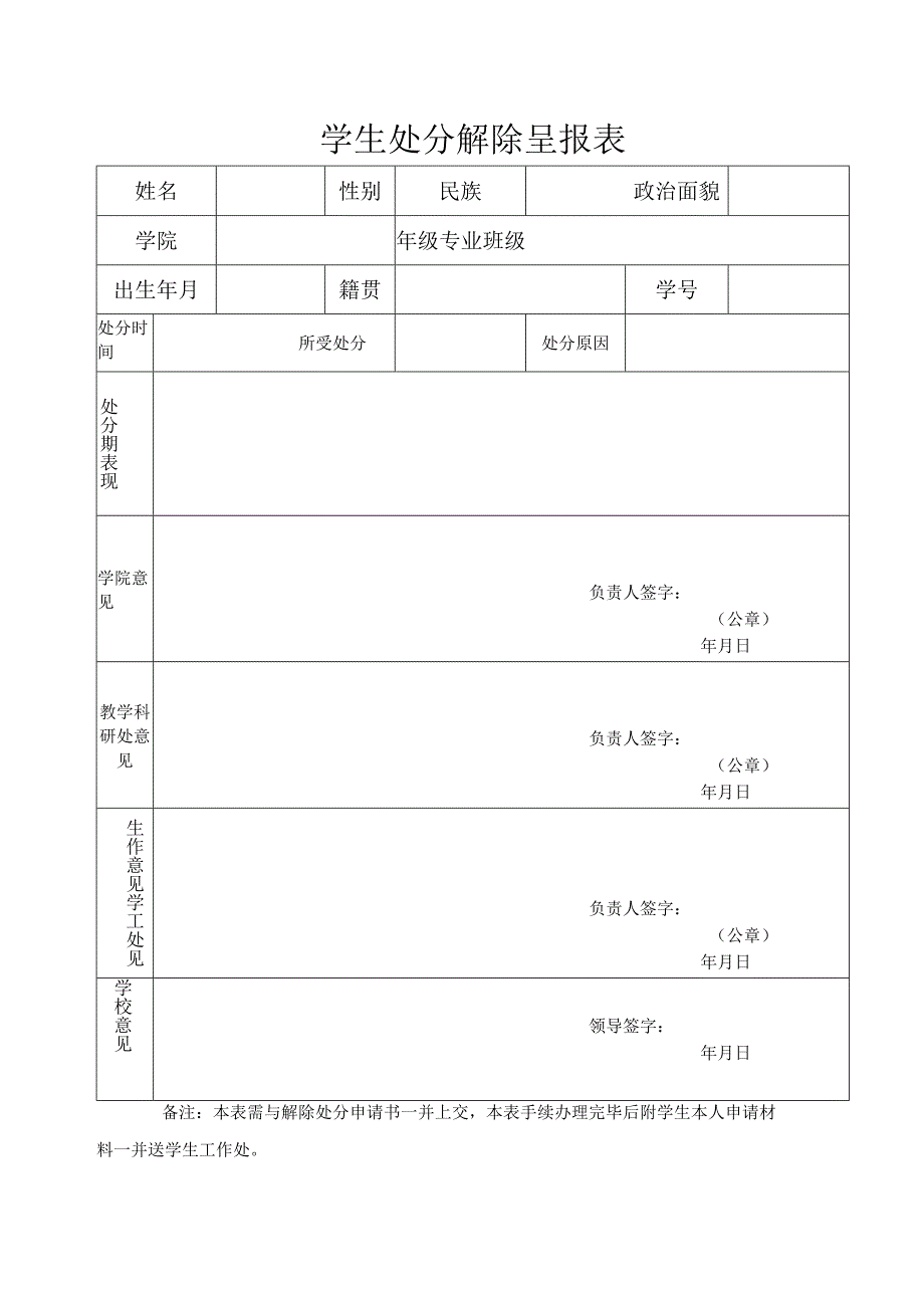 学生处分解除呈报表.docx_第1页