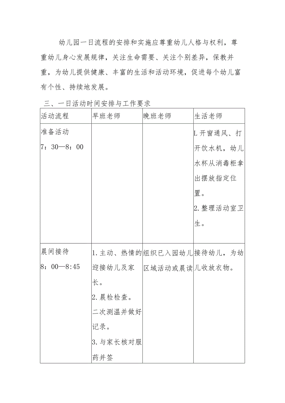 幼儿园一日活动的组织实施工作培训内容范文：《幼儿园教师一日活动的组织与实施》培训记录.docx_第2页