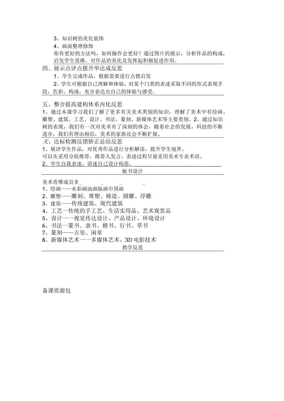 六年级美术教案：第一单元第2课美术家族成员多（2）.docx_第2页