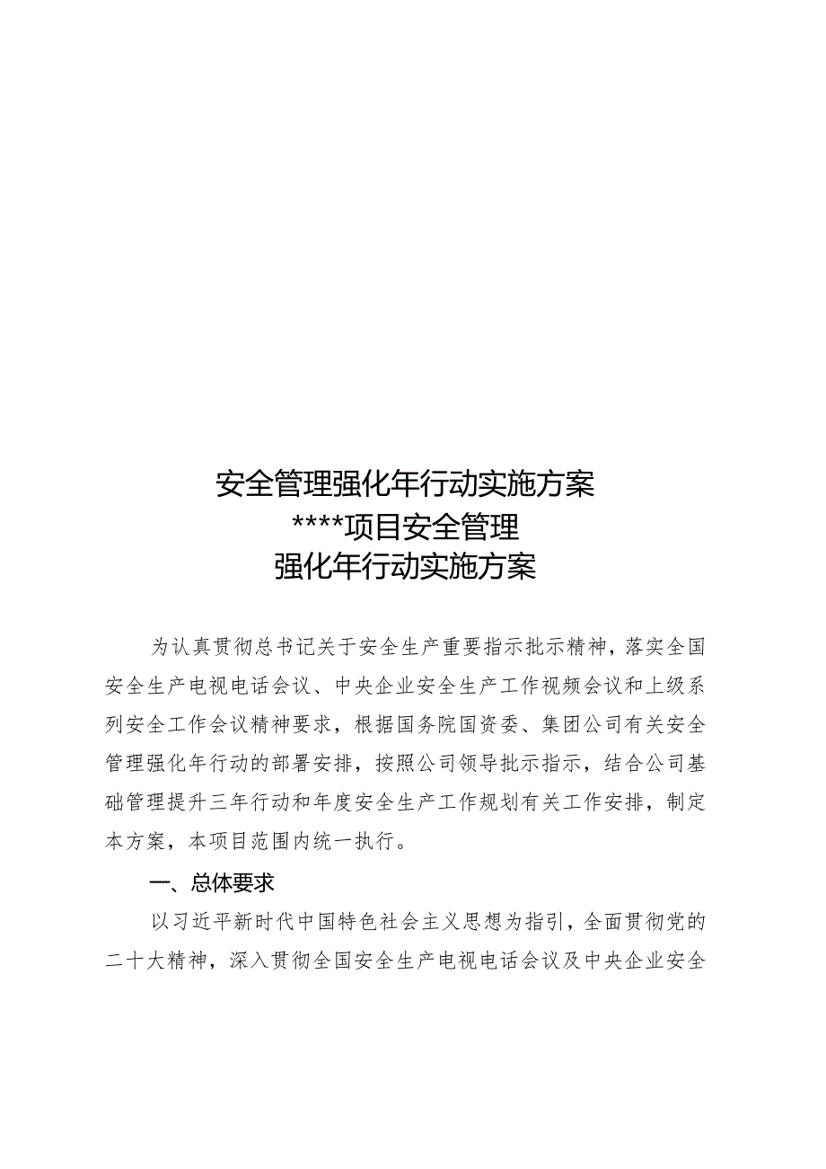 安全管理强化年行动实施方案.docx_第1页