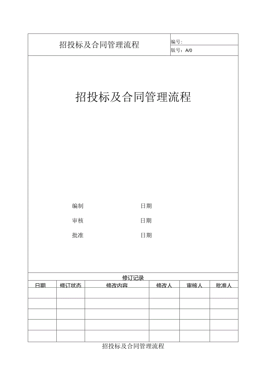 招投标及合同管理流程.docx_第1页