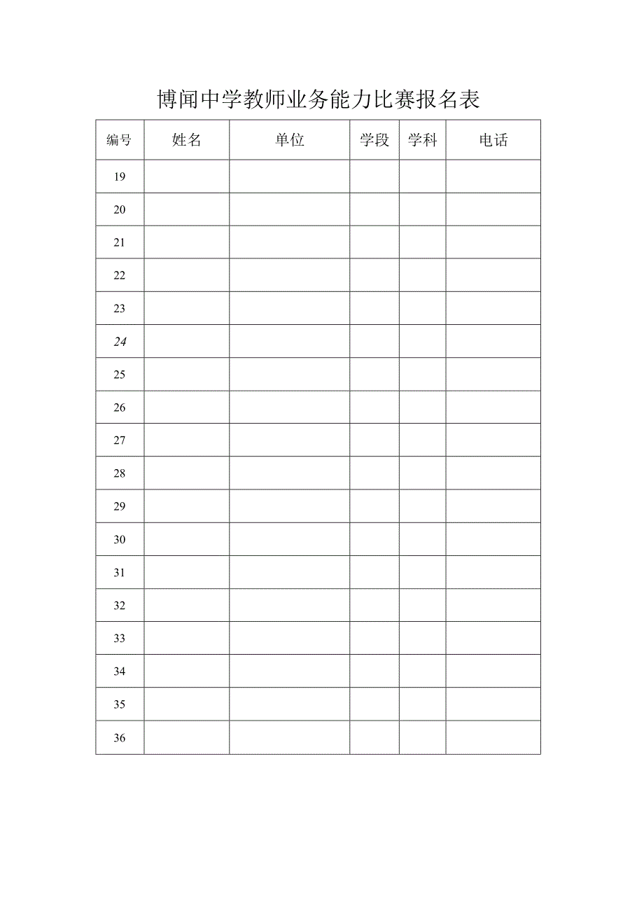 博闻中学教师业务能力比赛报名表.docx_第2页