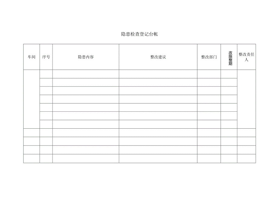 安全隐患排查台账（附排查表）.docx_第1页