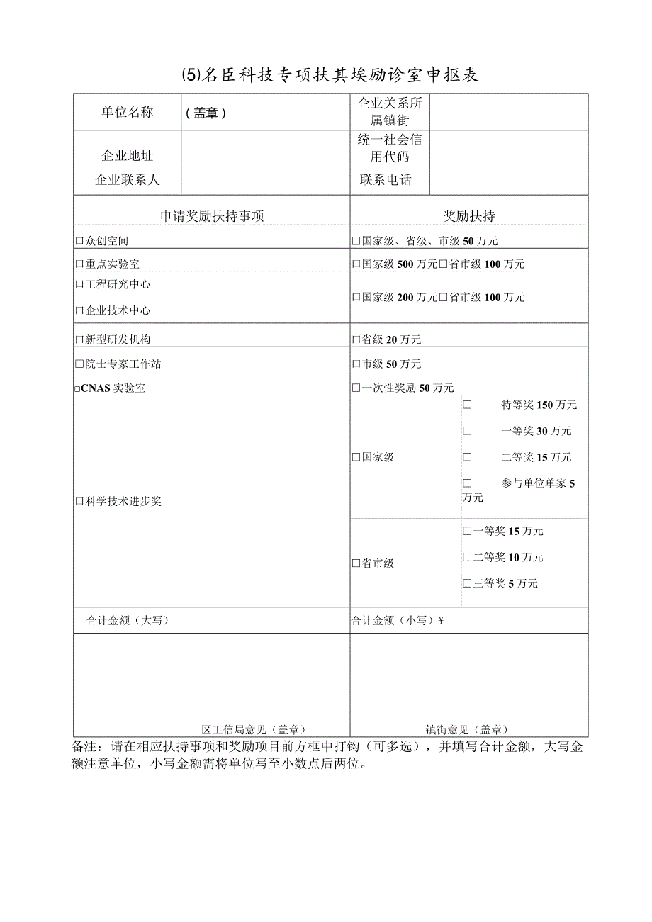 思明区科技创新与研发资金申报表.docx_第1页