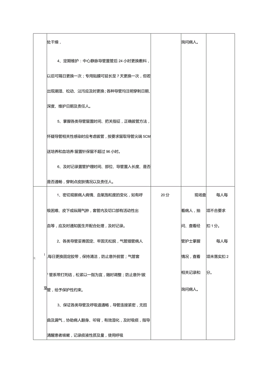 危重患者护理质量考核标准.docx_第2页