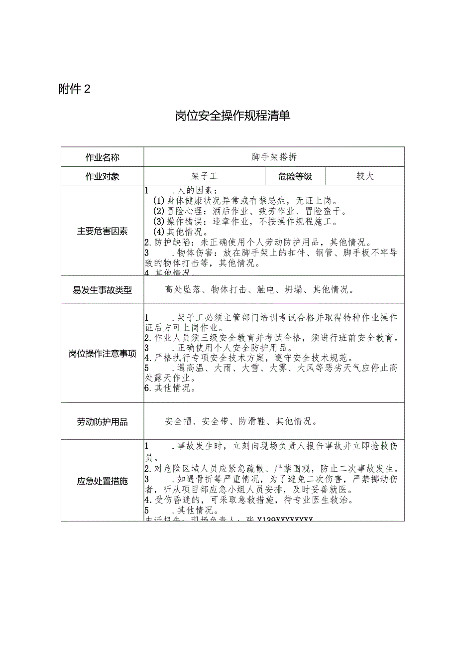 建筑施工安全操作规程清单.docx_第1页