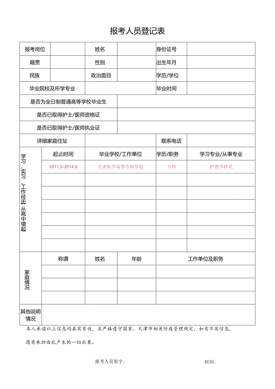 报考人员登记表.docx_第1页