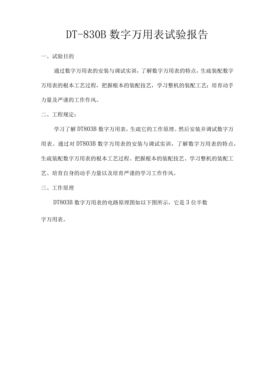 2023年DT830B数字万用表实验报告.docx_第1页