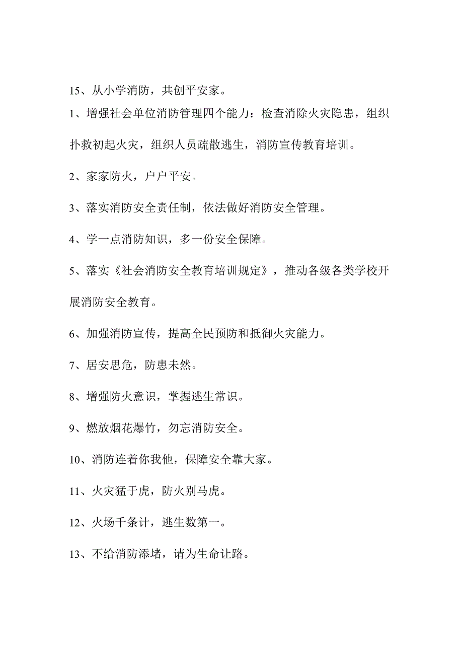 2023年大型商场《消防安全月》宣传活动标语合计4份.docx_第2页