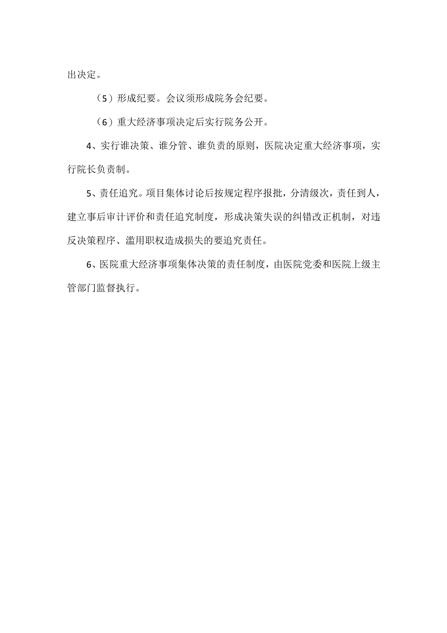 医院重大经济事项集体决策及责任追究制度.docx_第2页