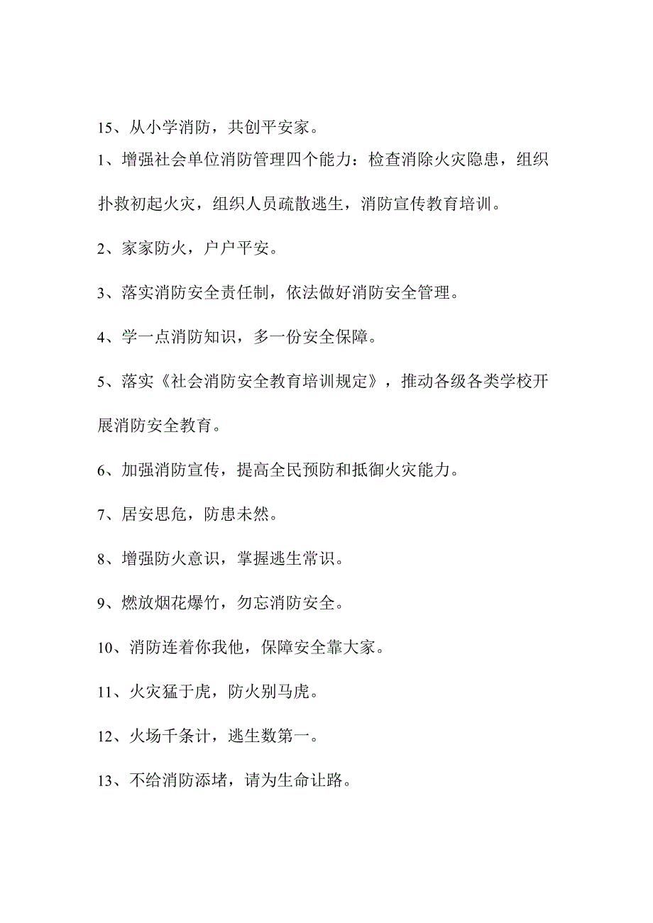 2023年民营企业消防安全月宣传标语合计4份.docx_第2页