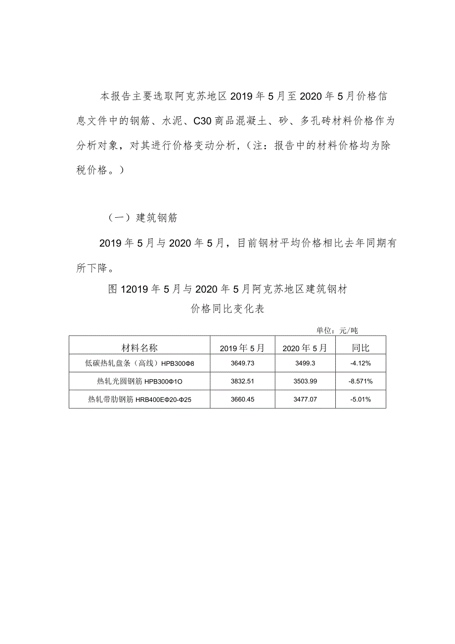 2018-2019年度全疆材料价格分析报告.docx_第2页