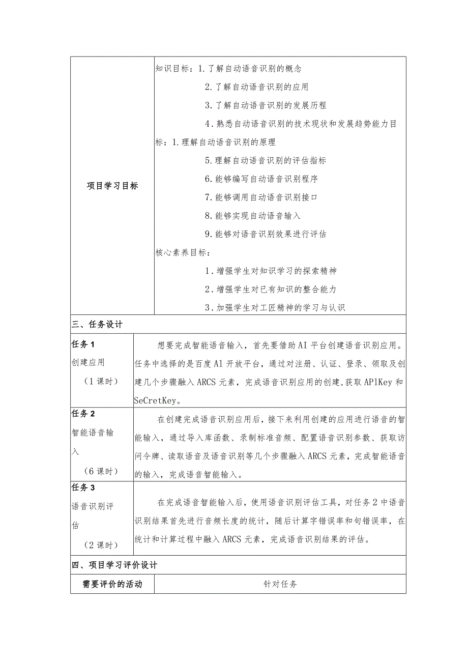 智能语音应用开发教案全套-教学设计项目1--11自动语音识别：让机器人能听懂---焦点畅谈：定制康养智能机器人.docx_第2页