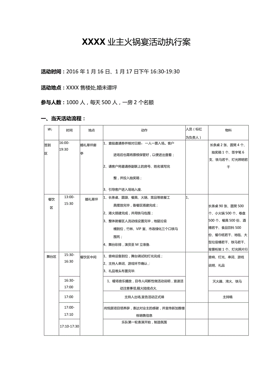 火锅宴&龙虾宴活动执行策划方案.docx_第1页