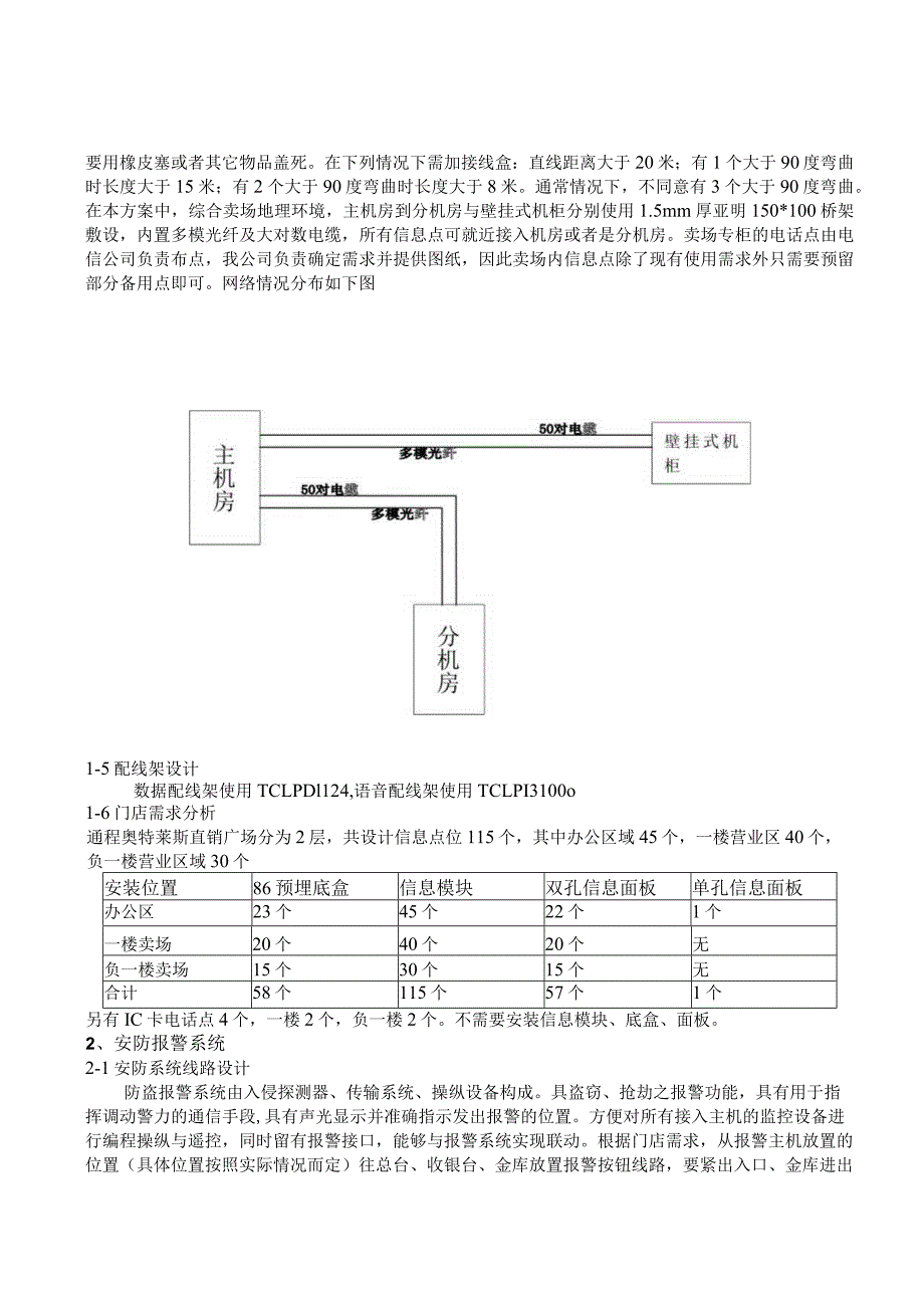 某直销广场弱电系统设计方案.docx_第3页