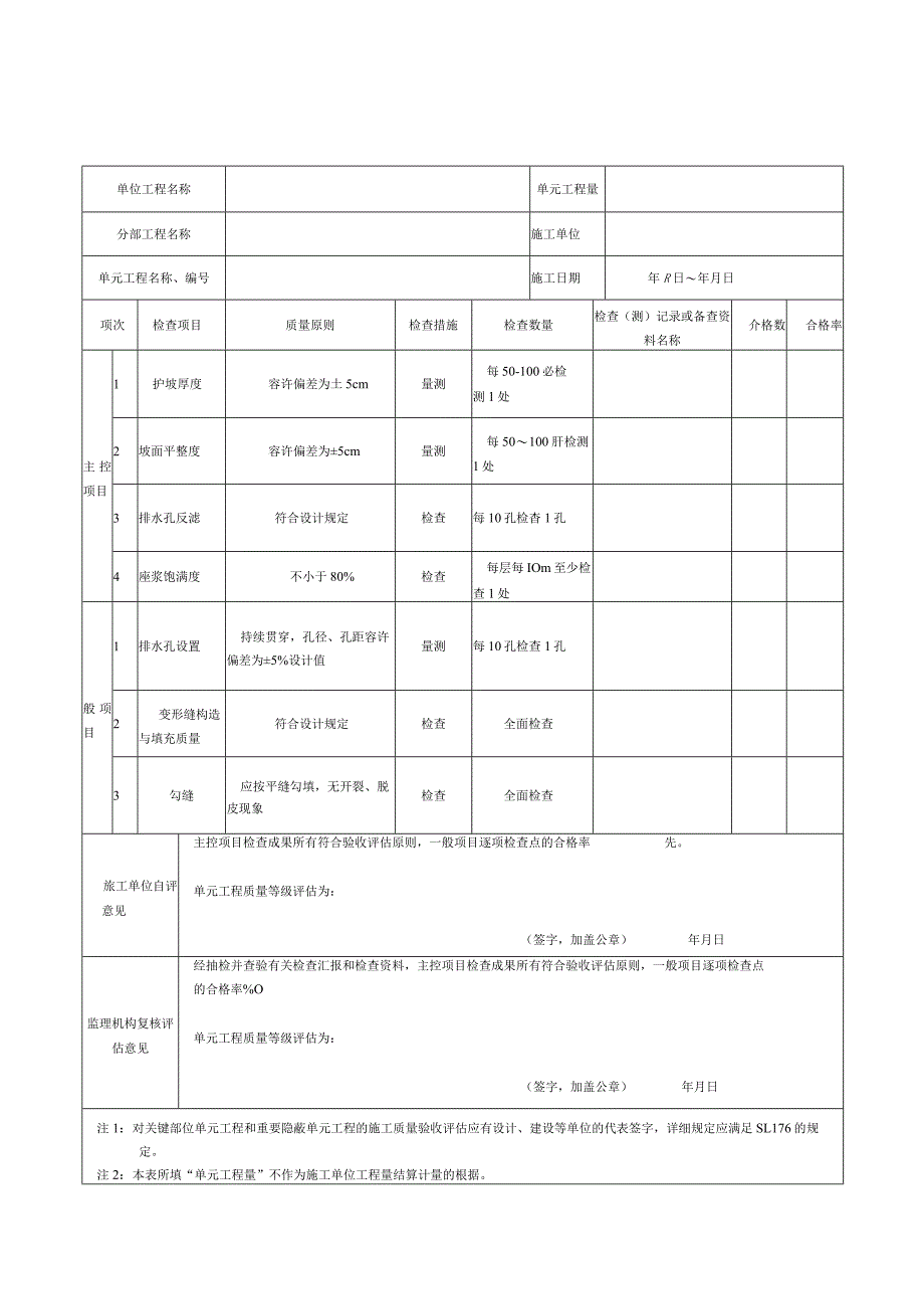 河道疏浚工程施工质量评定表.docx_第3页