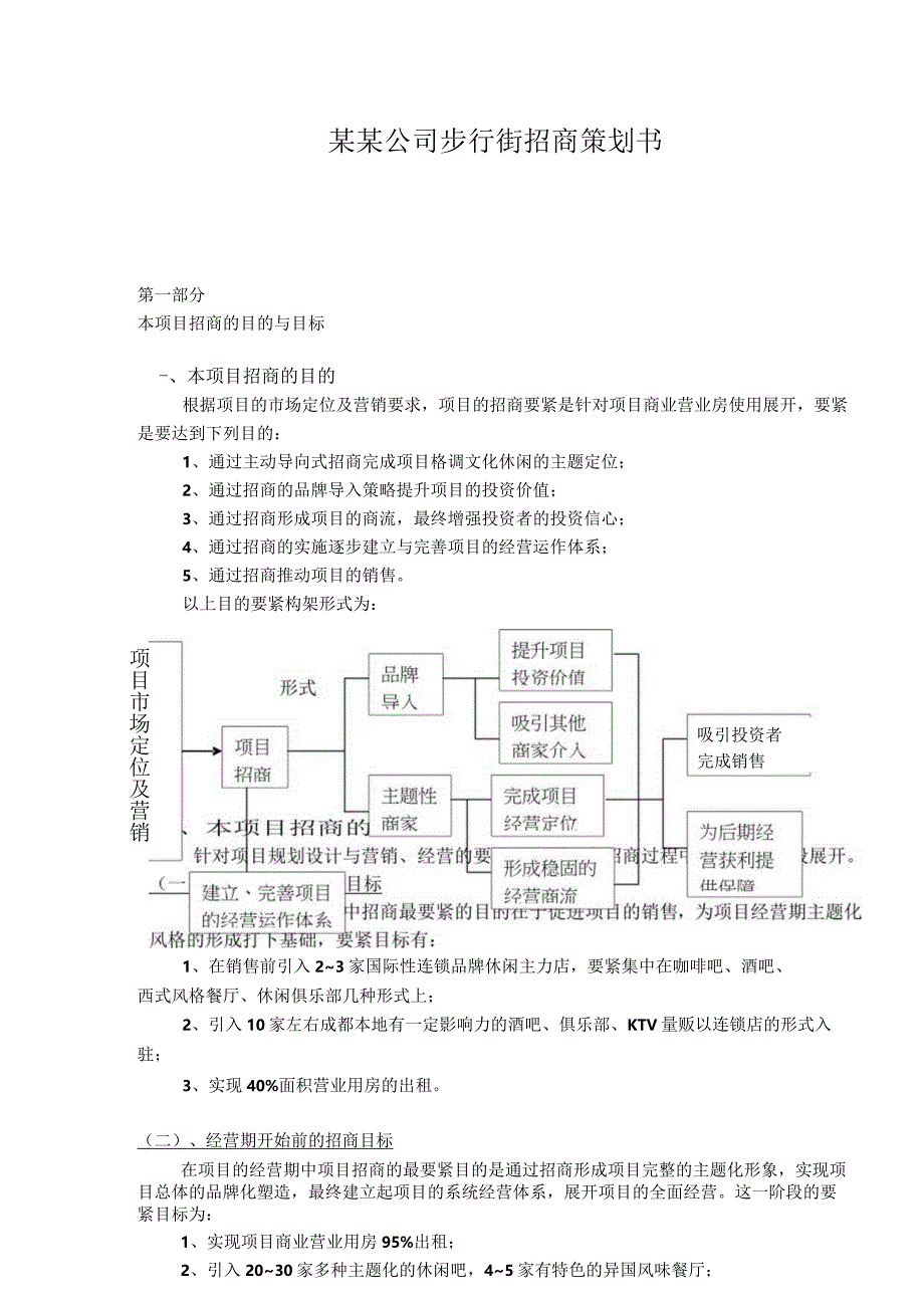 某某公司步行街招商策划书.docx_第1页