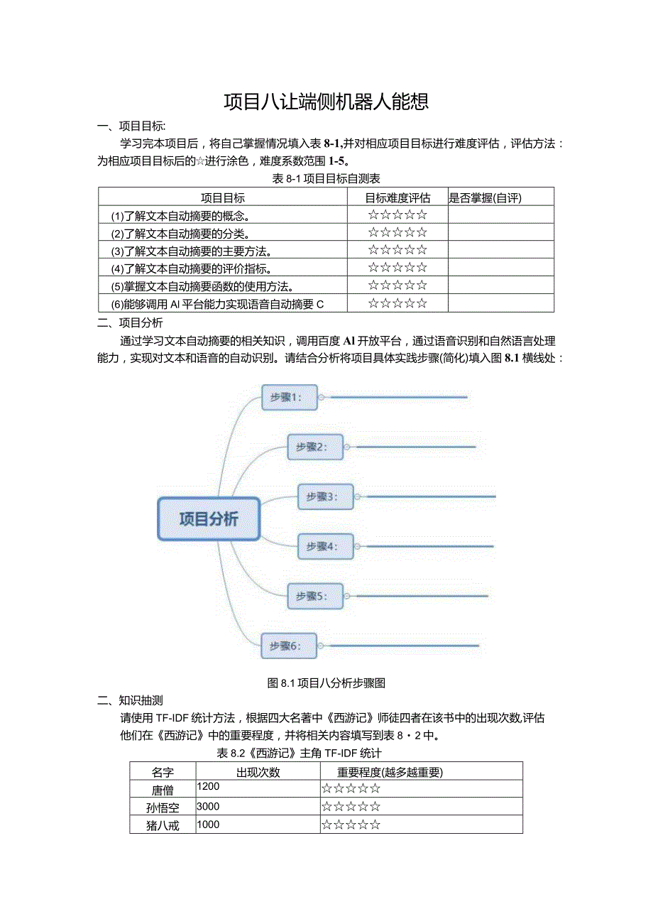 智能语音应用开发工作手册项目8让端侧机器人能想.docx_第1页