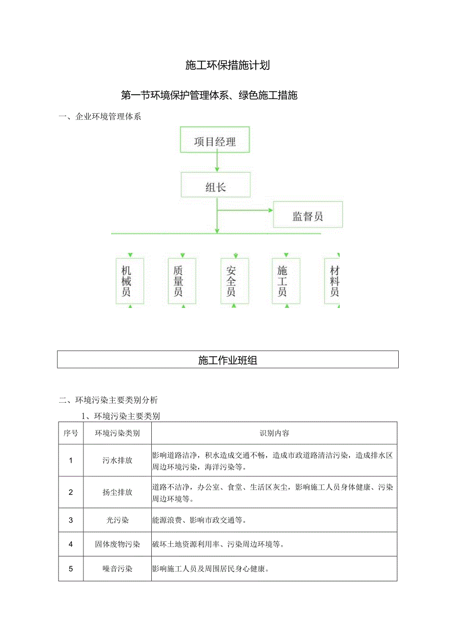 施工环保措施计划.docx_第1页