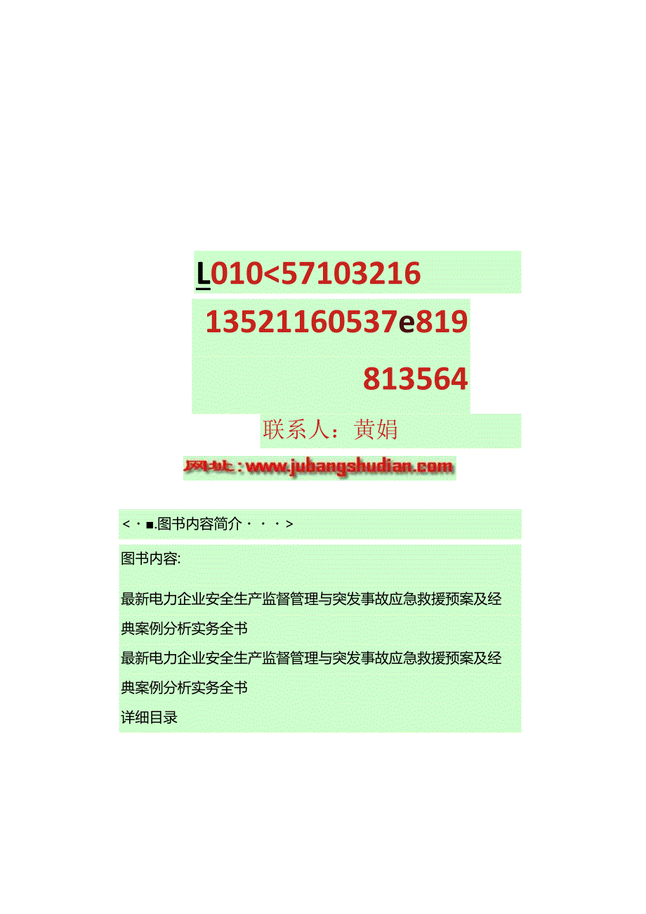 电力企业安全生产监管与应急救援实务全解.docx_第2页