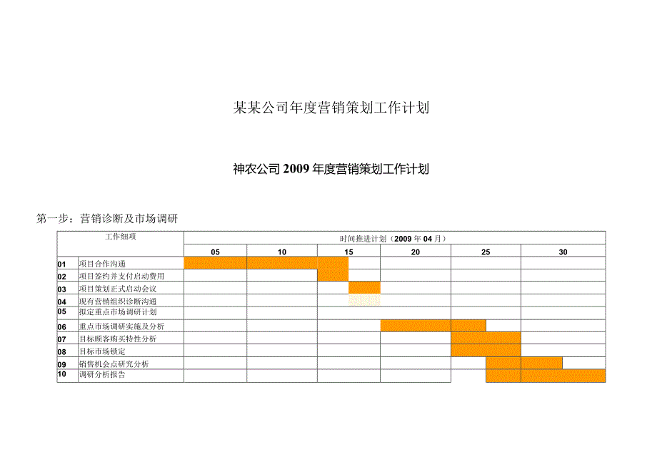 某某公司年度营销策划工作计划.docx_第1页