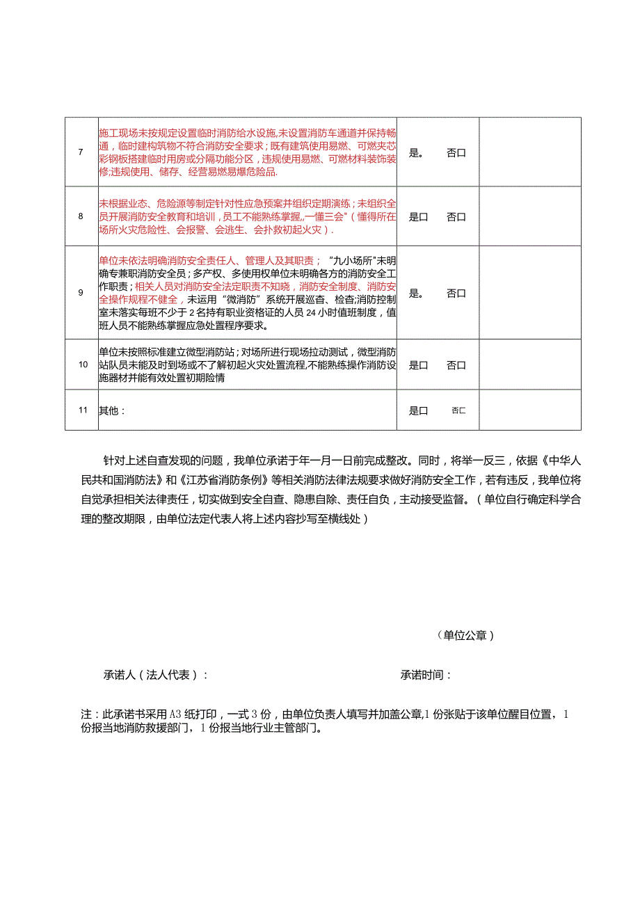 消防安全自查承诺书.docx_第3页