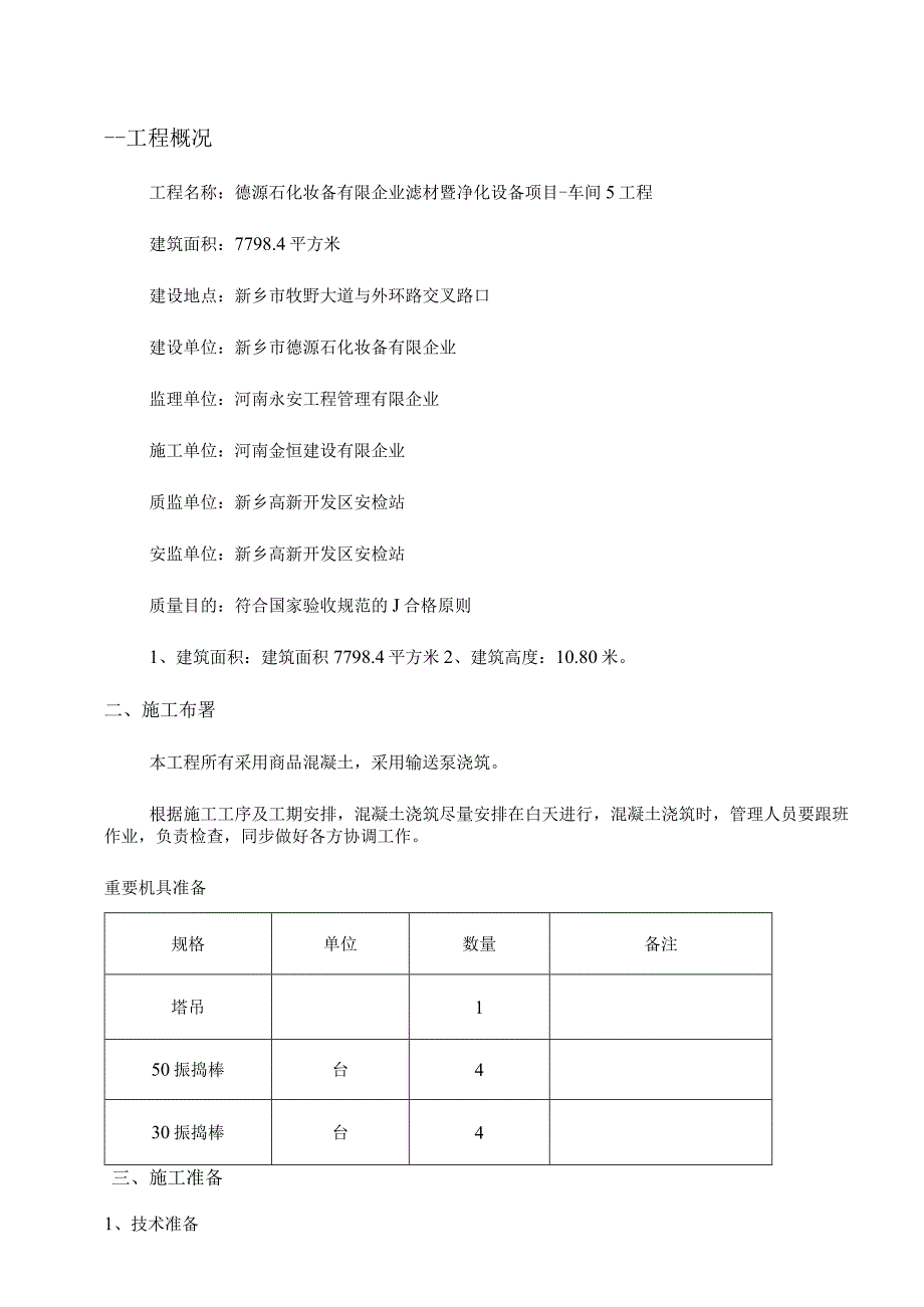 混凝土施工专项方案的模板.docx_第1页