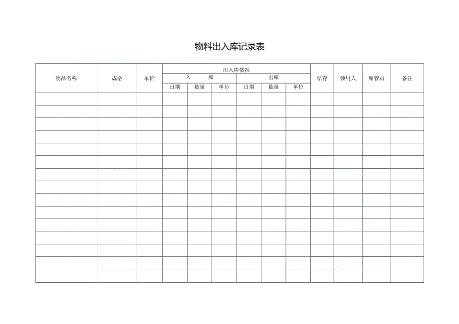 物料出入库登记表.docx_第1页