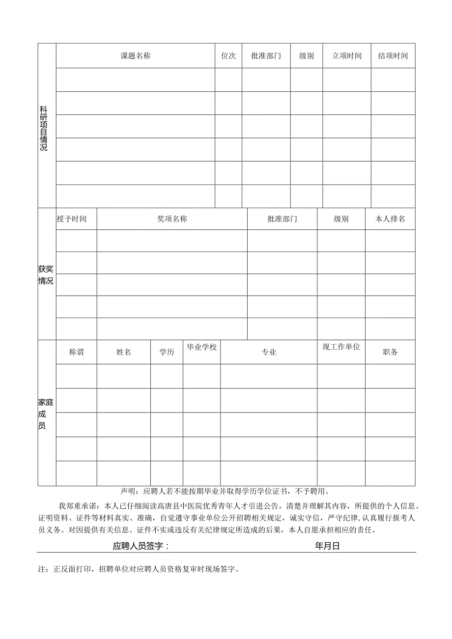 山东科技大学岗位应聘登记表.docx_第2页