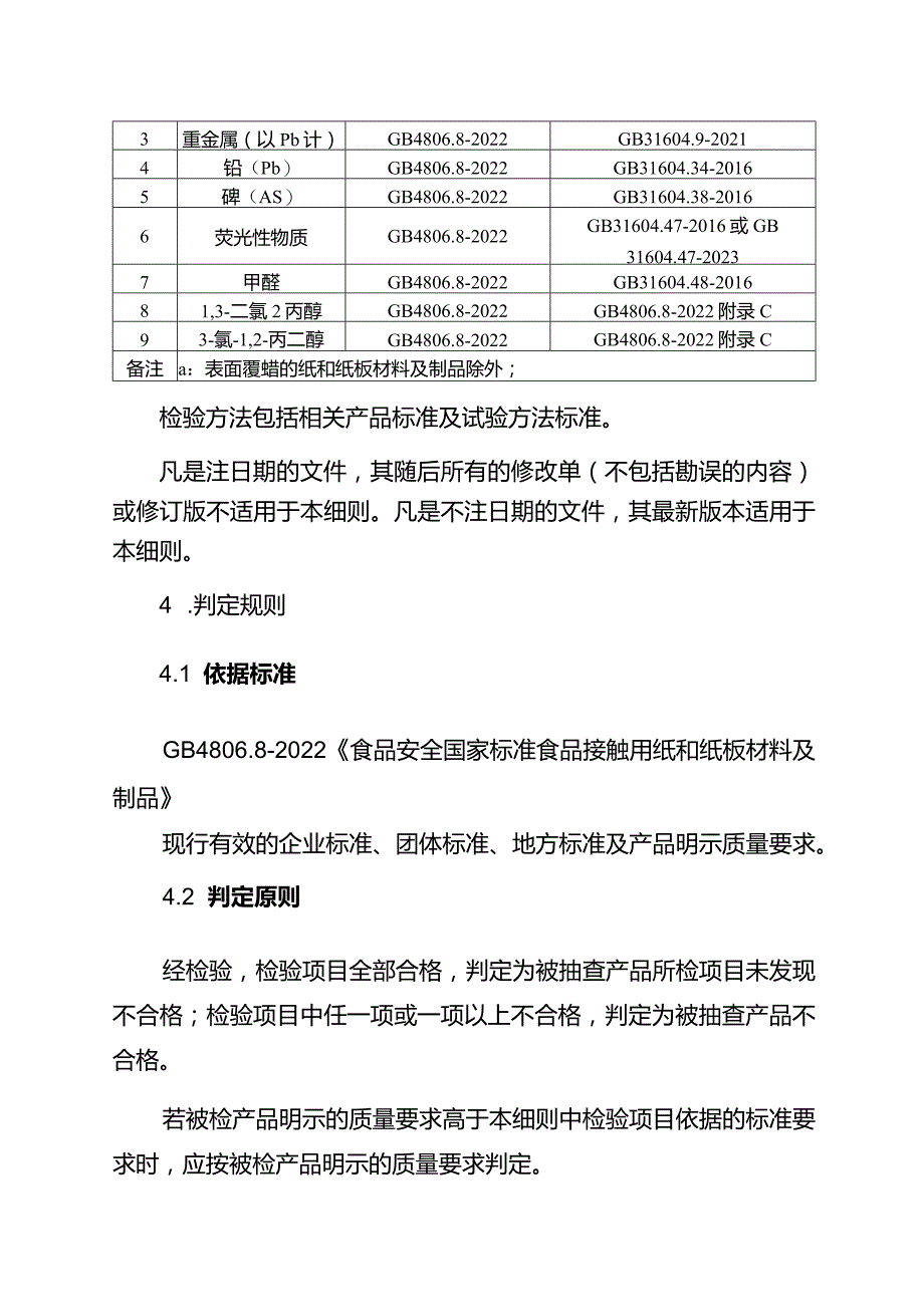 2024年泰州市食品用纸包装、容器等制品产品质量监督抽查实施细则.docx_第2页