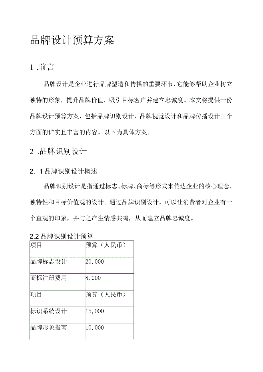 品牌设计预算方案.docx_第1页