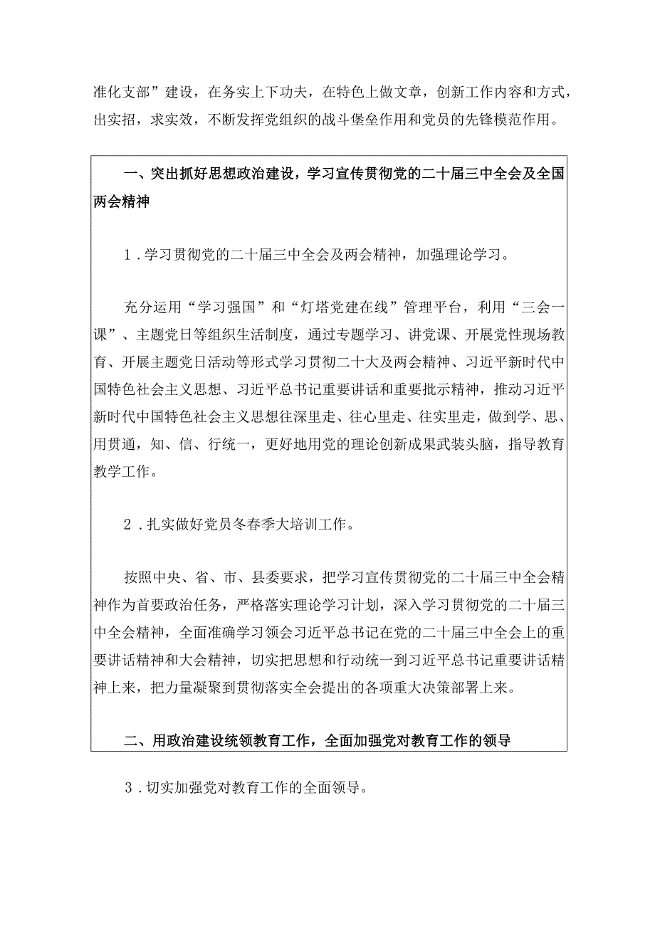 2024党支部党建工作计划（精选1）.docx_第2页