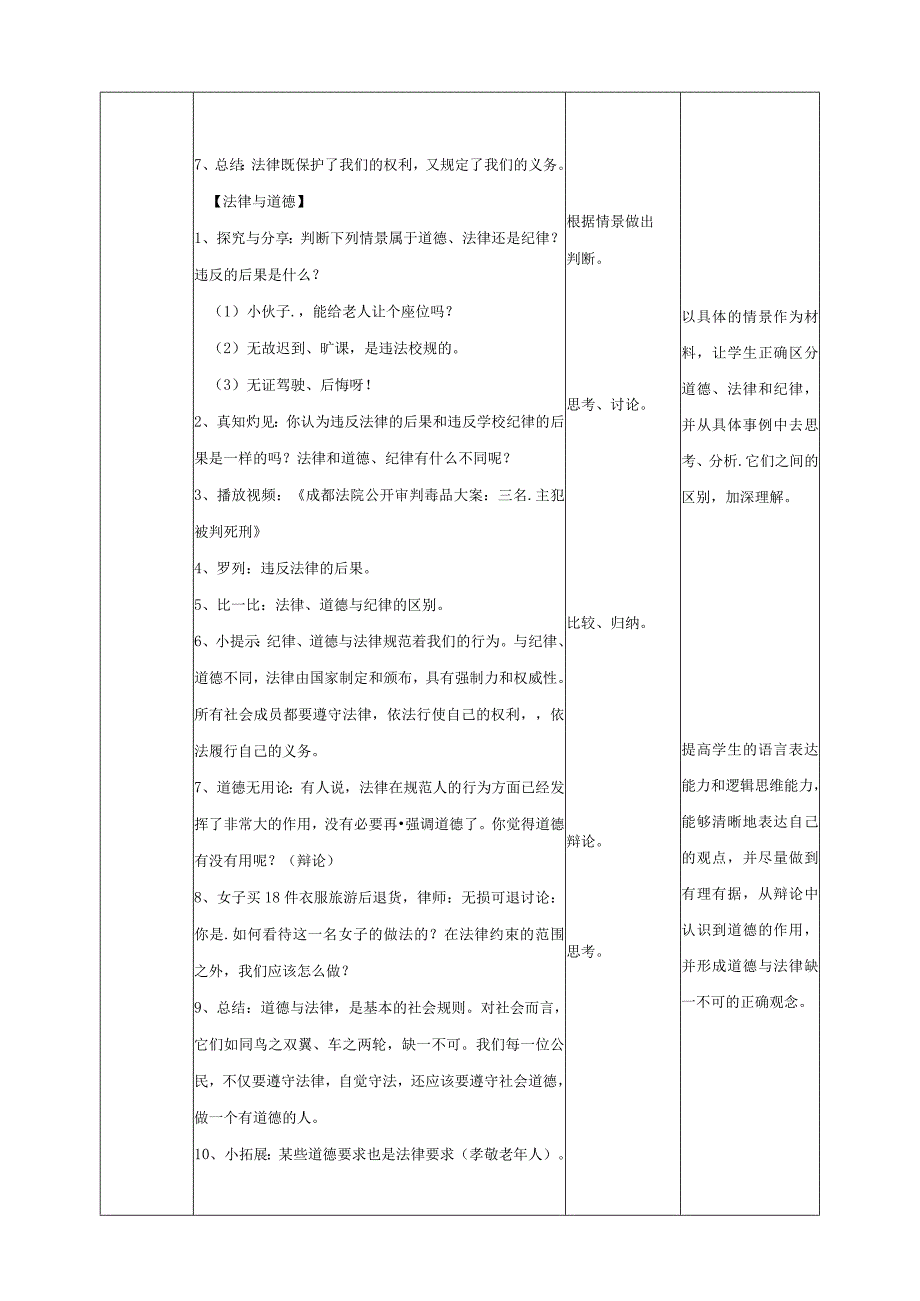 六年级道德与法治上册教案－1 感受生活中的法律 第1课时 人教（新版）.docx_第2页