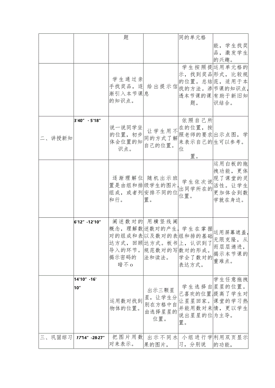 《确定位置》观摩课教学设计表.docx_第2页