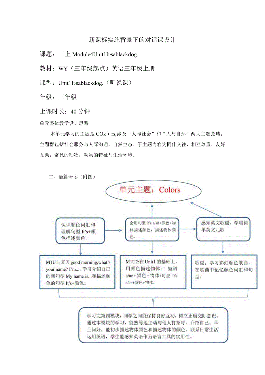 【分课时教学设计】Module4Unit2外研版三起三上.docx_第1页