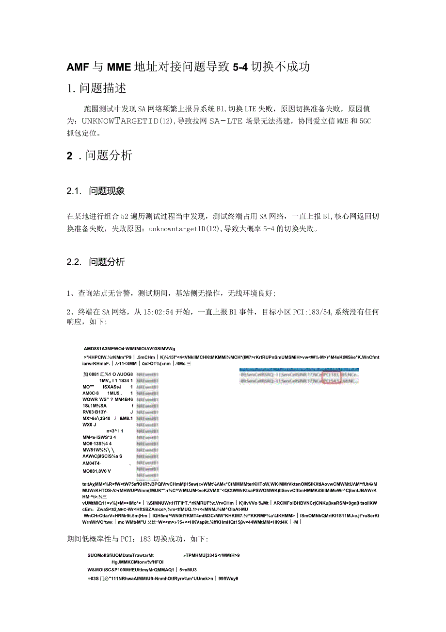 AMF与MME地址对接问题导致5-4切换不成功优化案例.docx_第1页