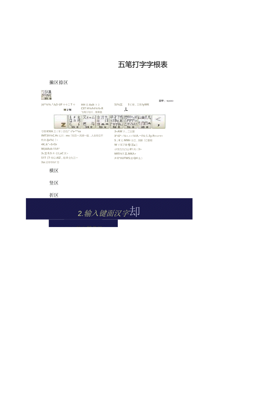 五笔打字字根表.docx_第1页