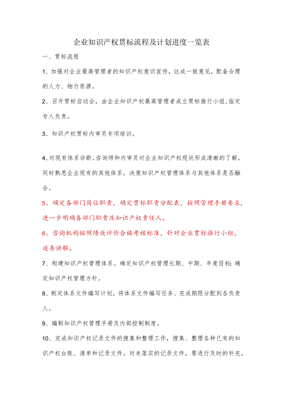 企业国标贯标流程及计划进度一览表（某集团企业）.docx_第1页