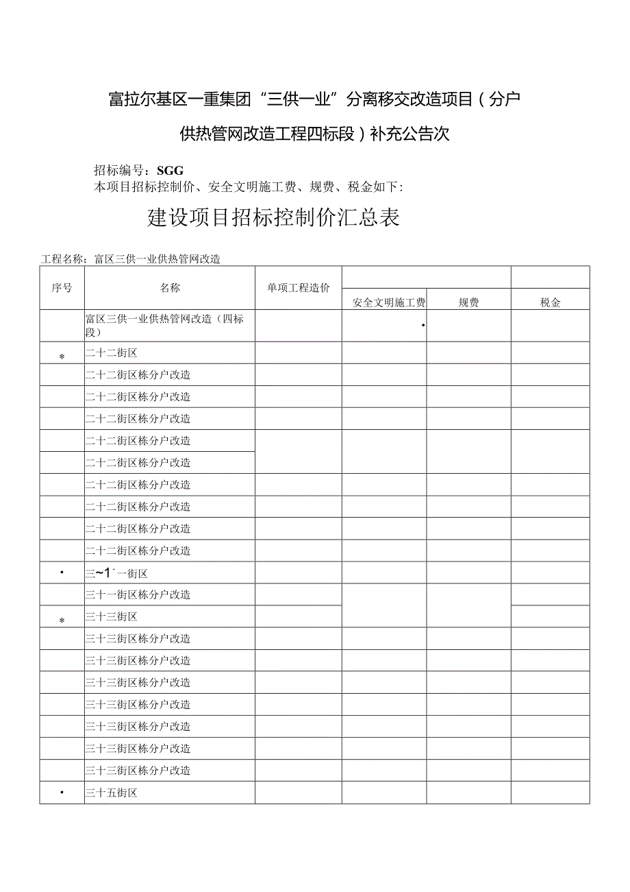 “三供一业”分离移交改造项目分户供热管招投标书范本.docx_第1页