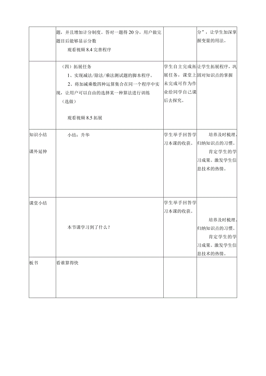 五年级上册信息技术-第8课看谁算得快粤教版（B版）教学设计.docx_第2页