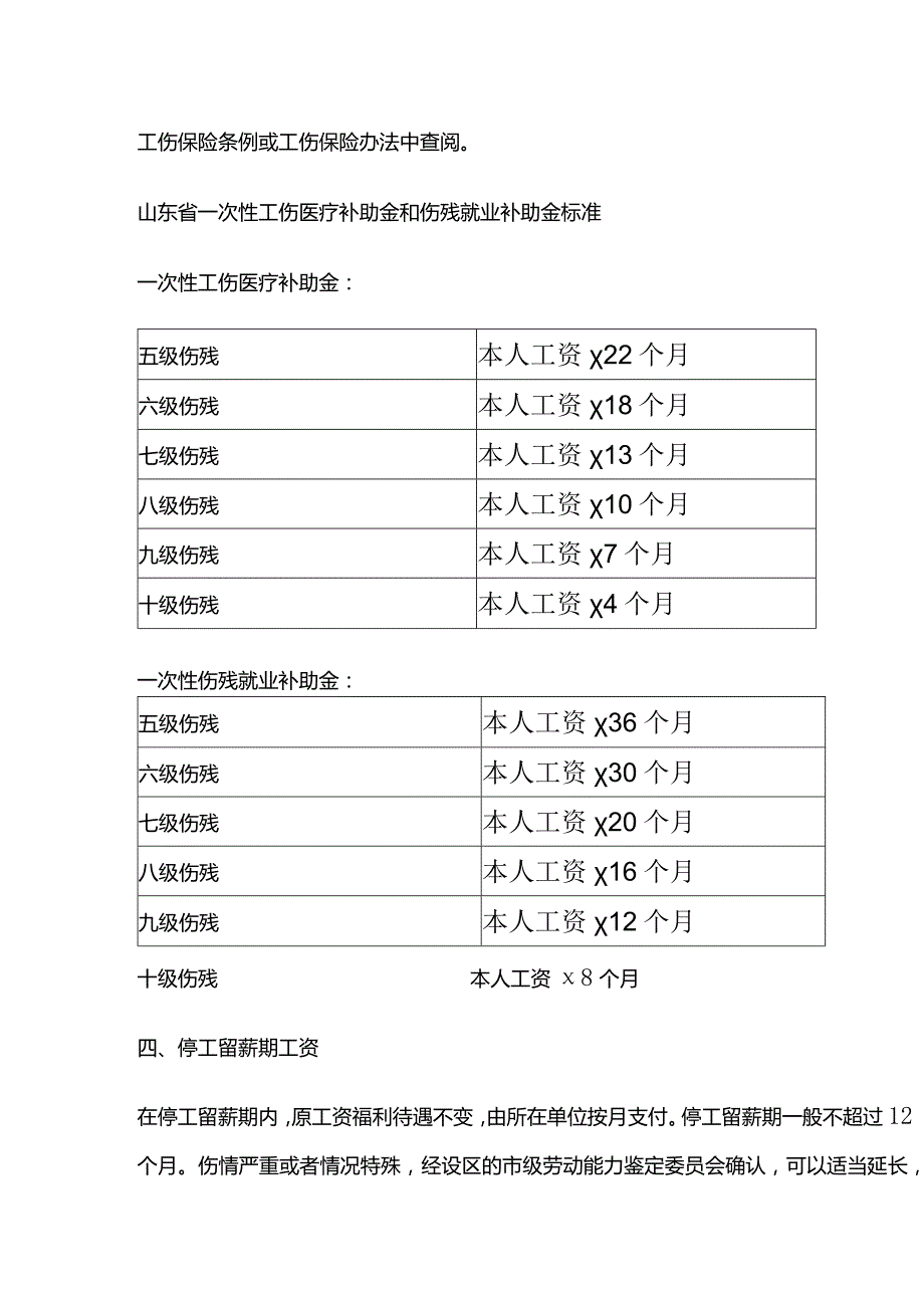 工伤赔偿计算方法计算标准2023版.docx_第3页