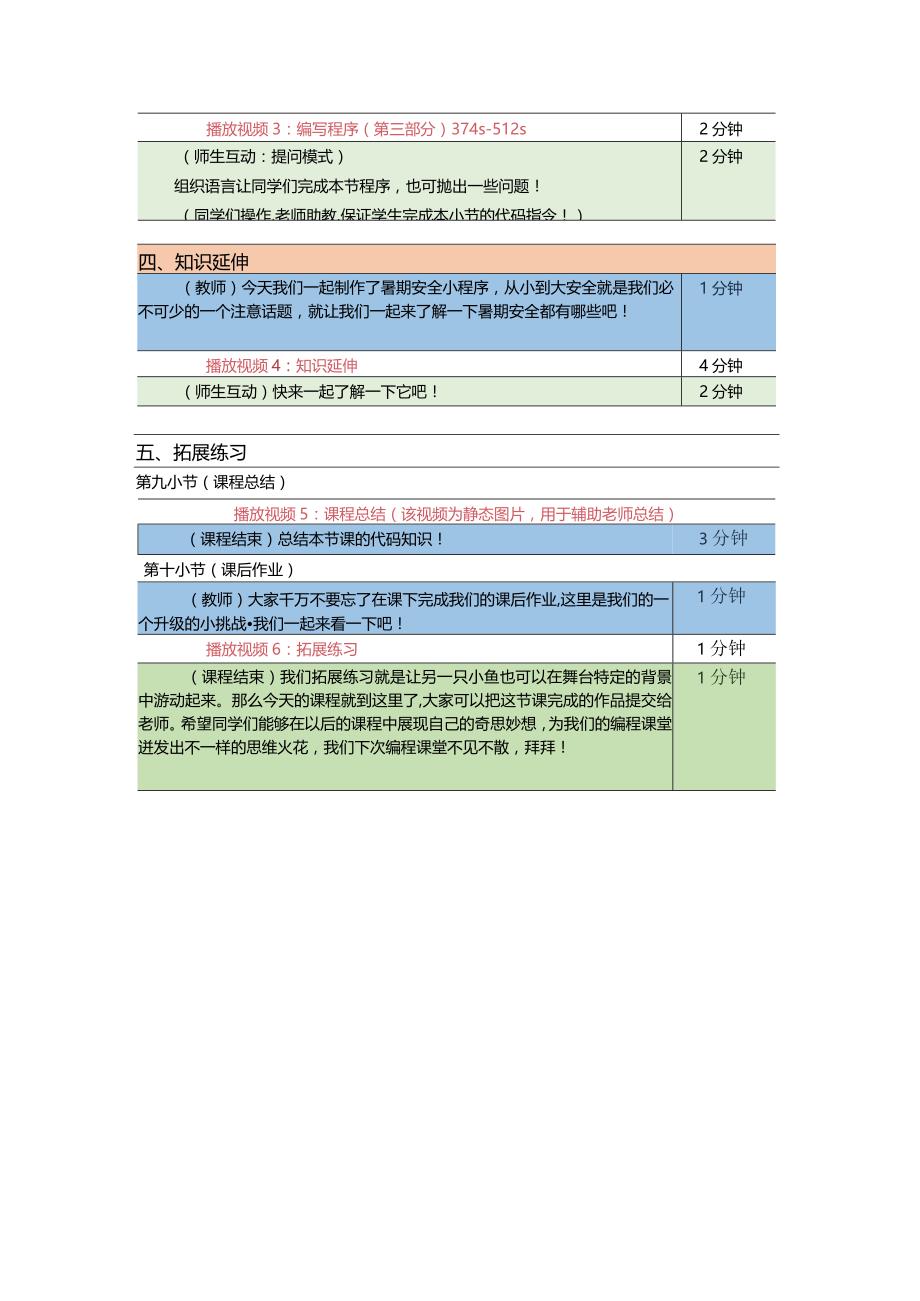 小学五年级课后服务：scratch少儿编程三阶第10课：暑期安全教案.docx_第3页