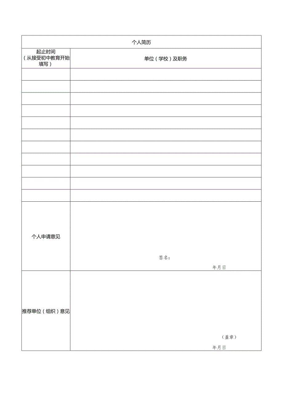 社区矫正监督员候选人申请表.docx_第2页