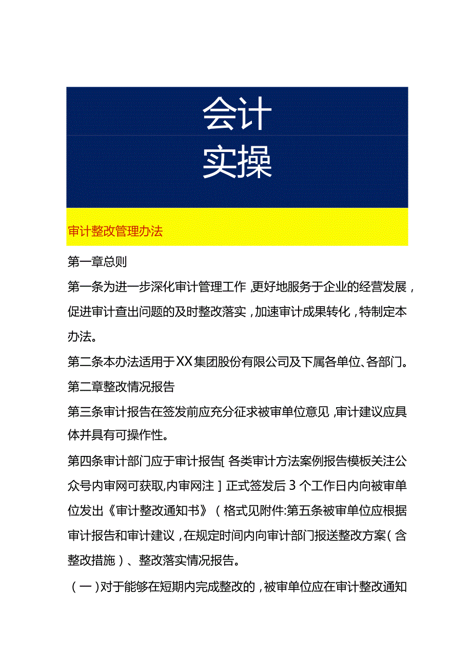 审计整改管理办法.docx_第1页