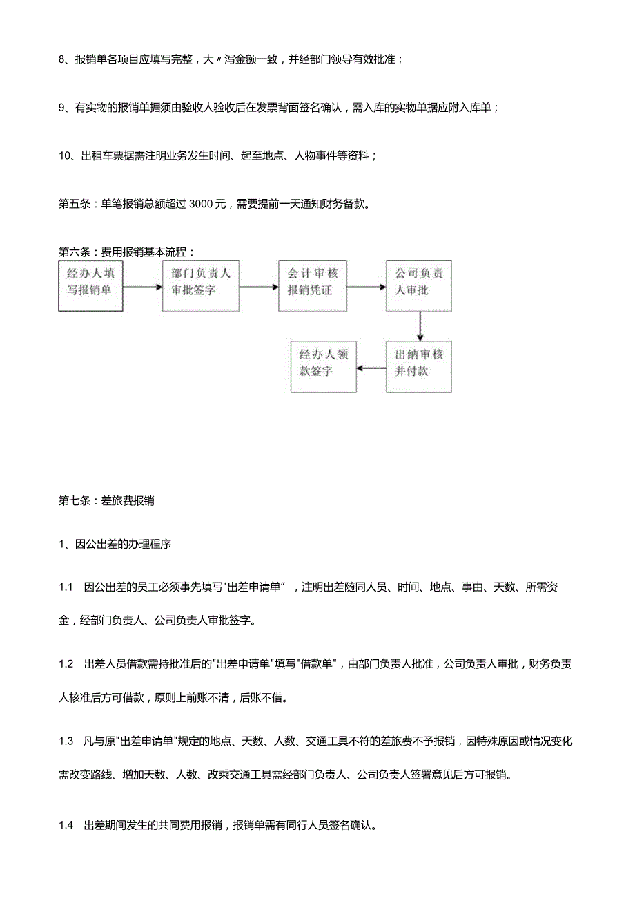 费用报销管理制度(公司内部).docx_第2页