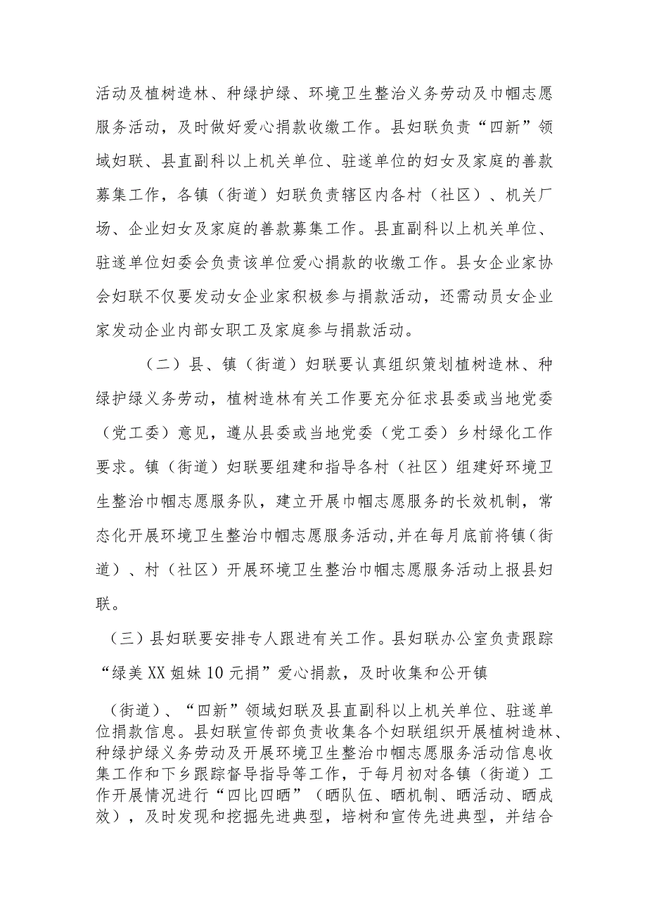 XX县妇联助力推进乡村绿化工作、建设绿美XX实施方案（2024年）.docx_第3页