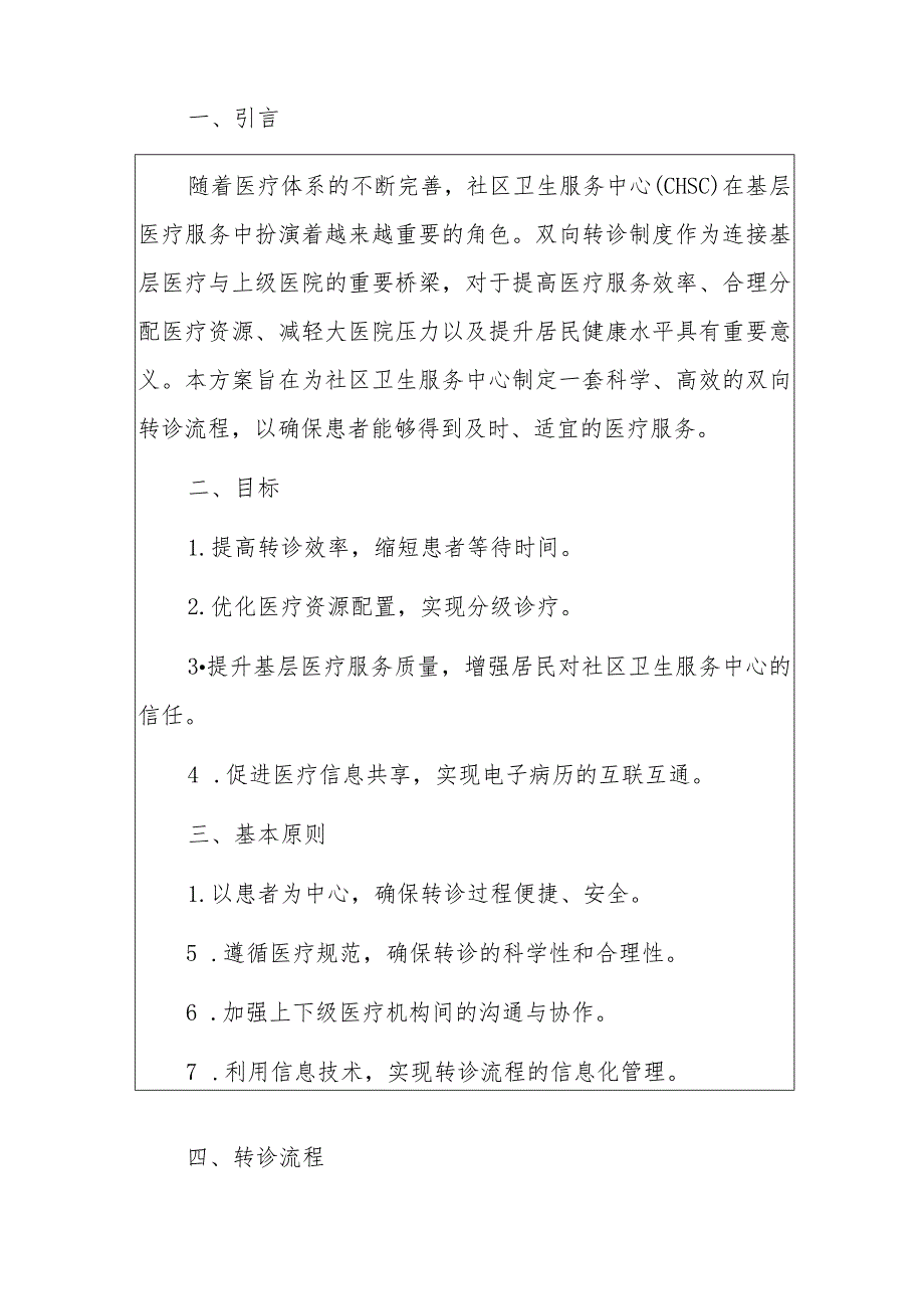 2024社区卫生服务中心双向转诊工作方案（最新版）.docx_第2页