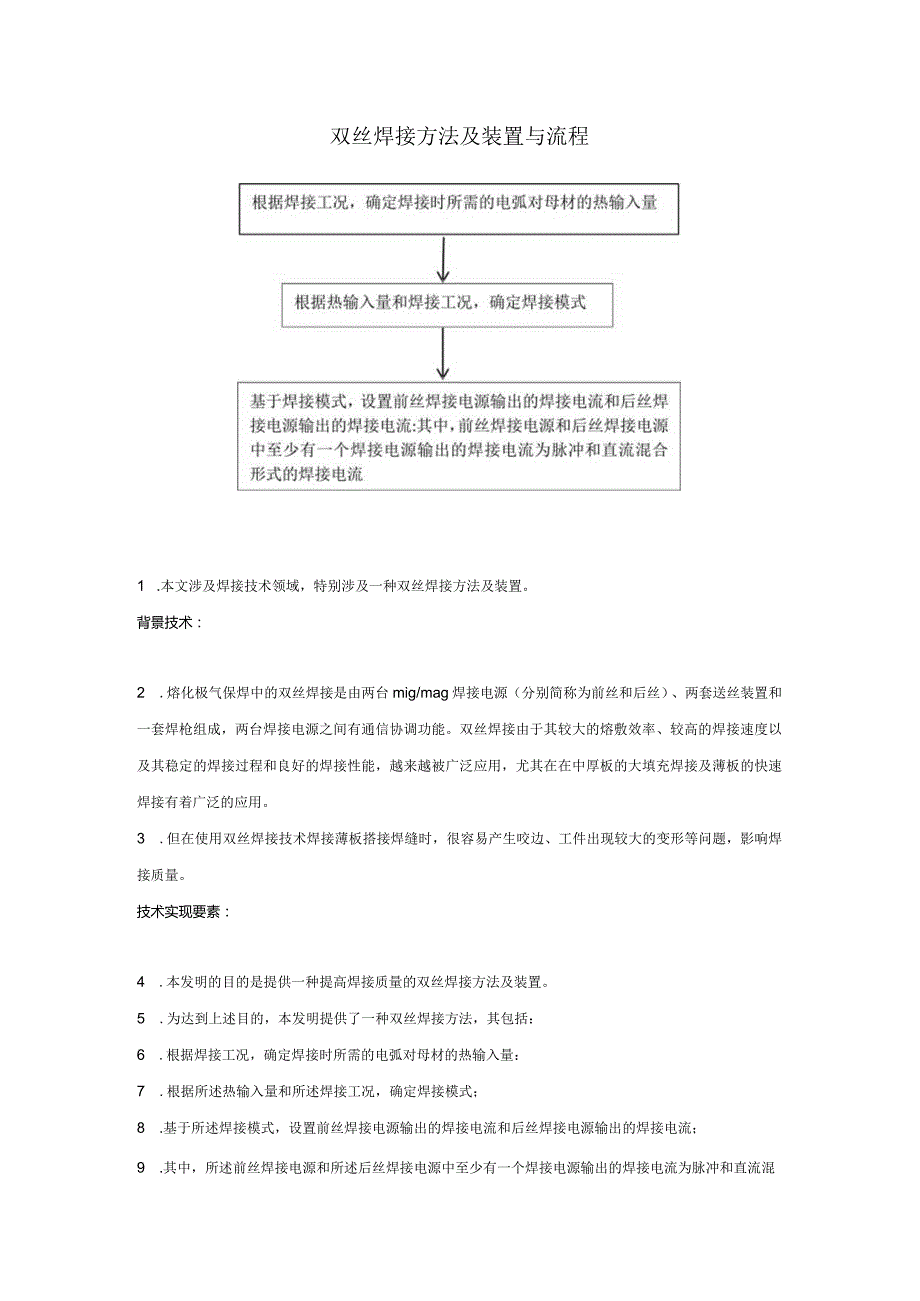 双丝焊接方法及装置与流程.docx_第1页