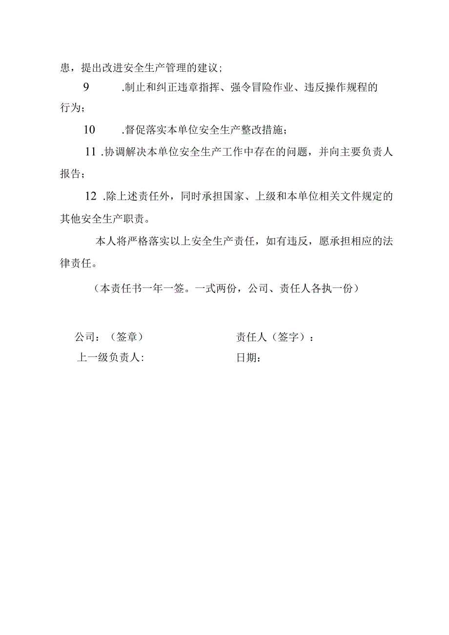 2.建筑施工企业分管安全负责人安全生…责任书（2024版参考范本）.docx_第2页